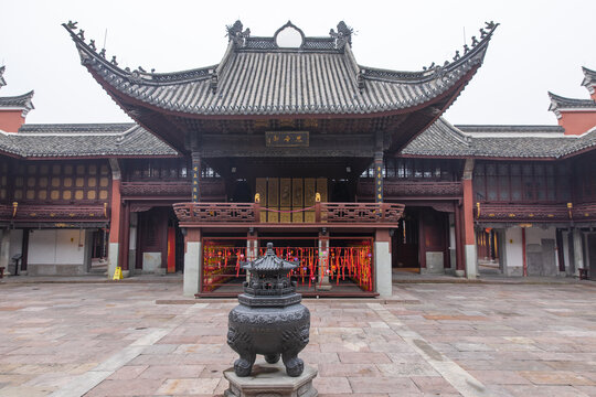 A scenic view of Ningbo Ninghai Guxitai