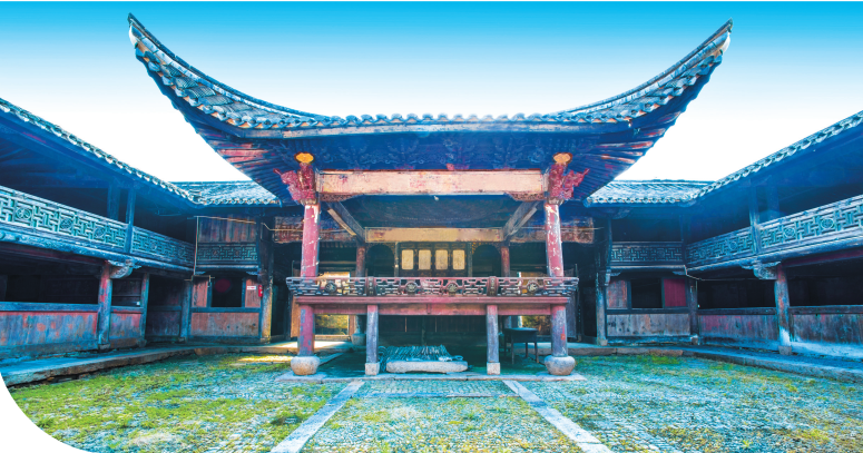 A scenic view of Ningbo Ninghai Guxitai