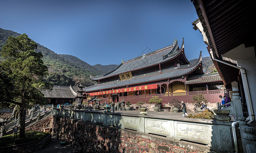 A scenic view of Ningbo Tiantongsi
