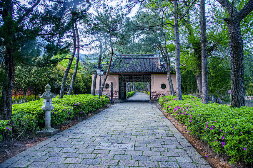 A scenic view of Ningbo Tiantongsi