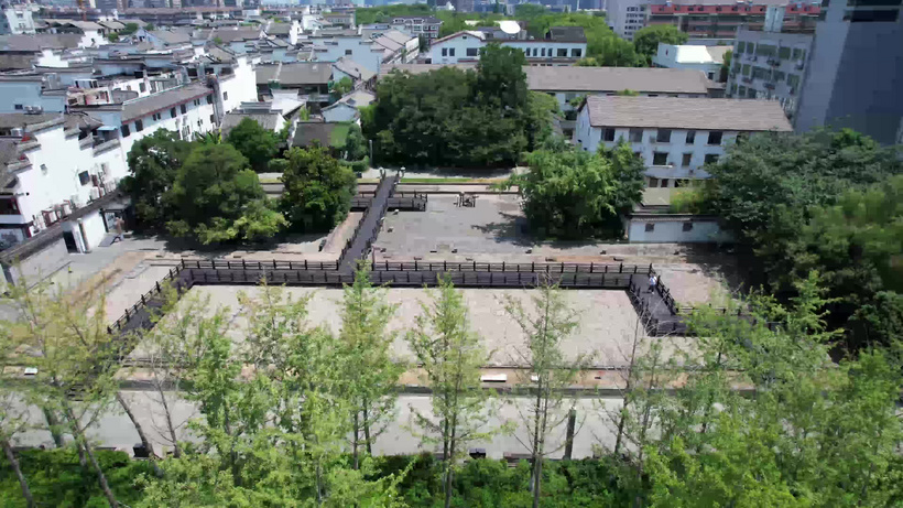 A scenic view of Ningbo Yongfengku Yizhi