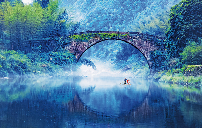 A scenic view of Ningde Fengqi Wushi Dazhai