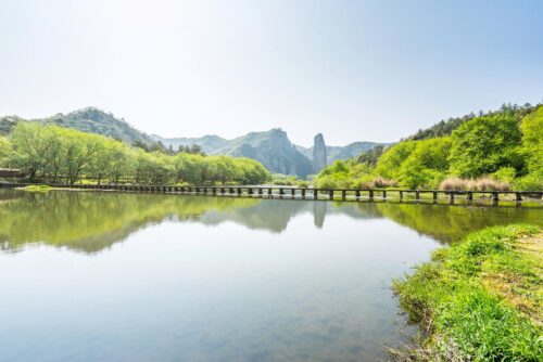 A scenic view of Ningde Fujian Shushou Taiwan Jiangshi Muqun