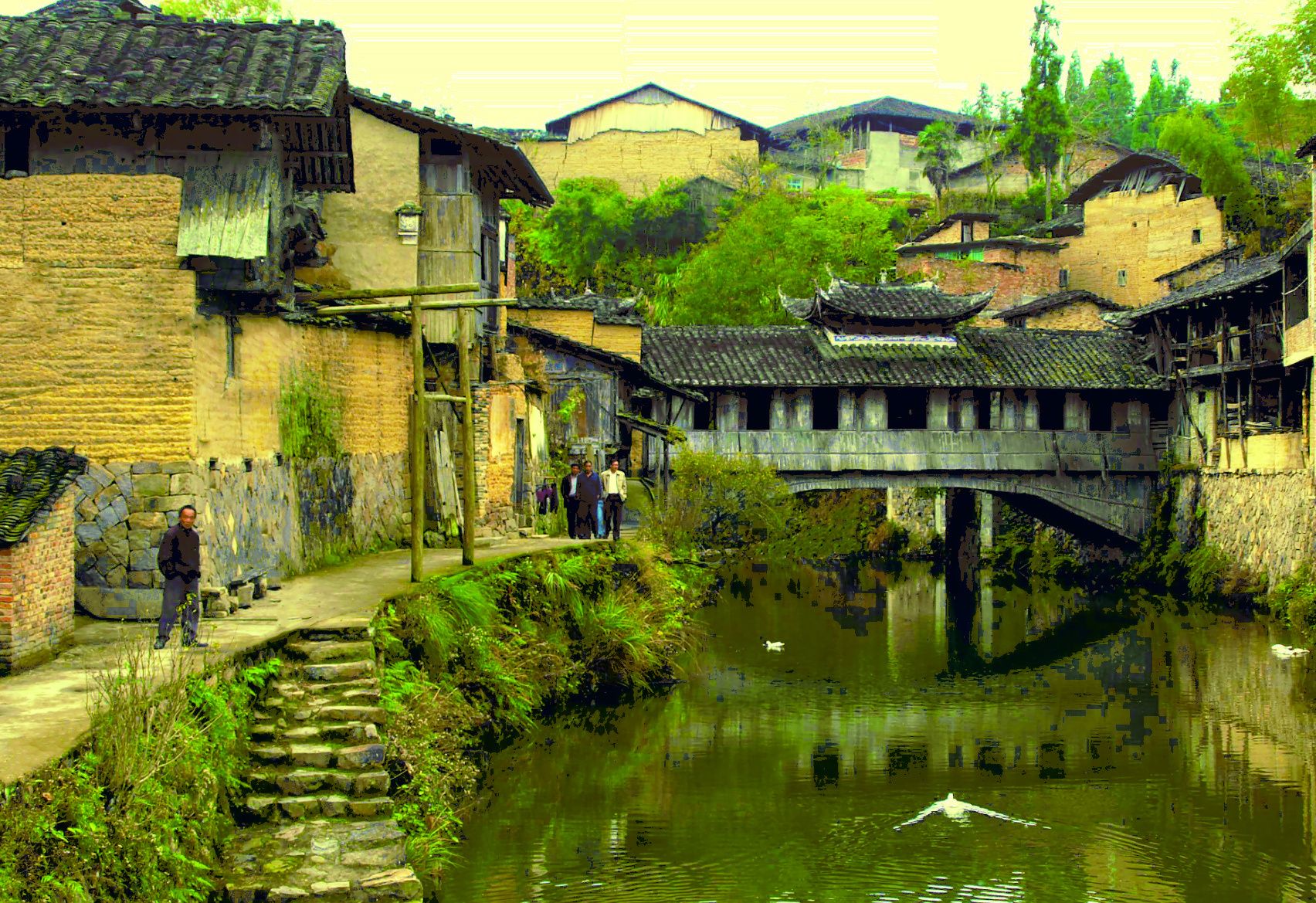 A scenic view of Ningde Mindongbei Langqiao Qun