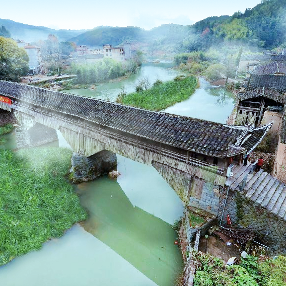 A scenic view of Ningde Mindongbei Langqiao Qun