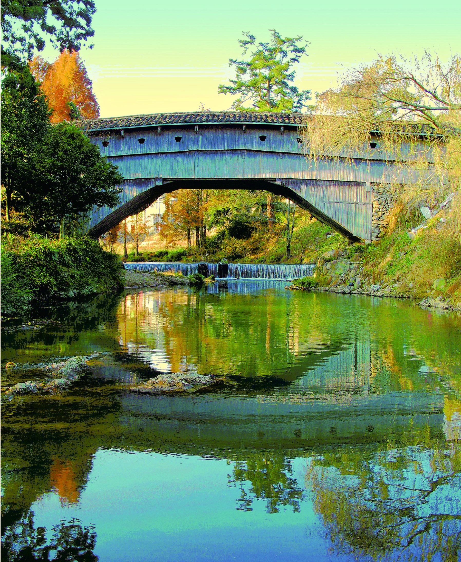 A scenic view of Ningde Mindongbei Langqiao Qun