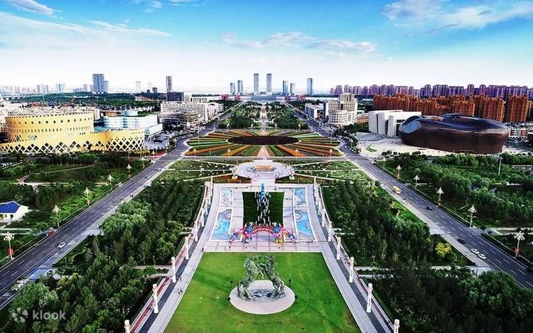 A scenic view of Ordos Chengjisihanling