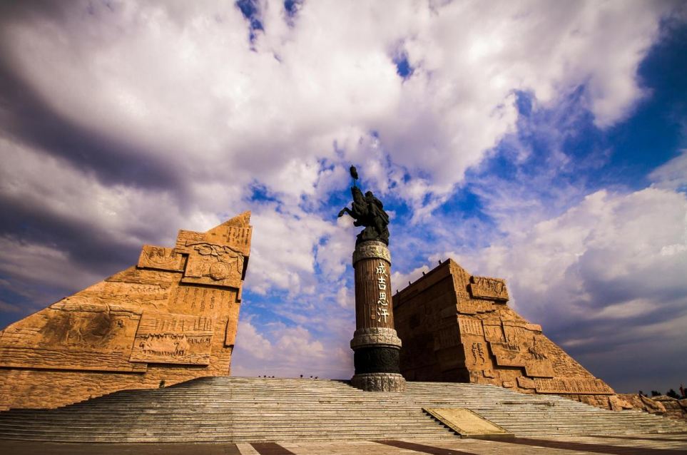 A scenic view of Ordos Chengjisihanling