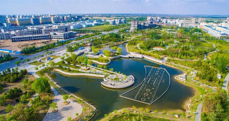 A scenic view of Ordos Duguilongyundongjiuzhi