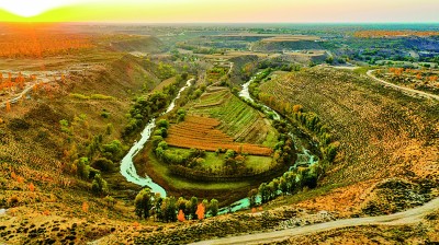 A scenic view of Ordos Salawusuyizhi