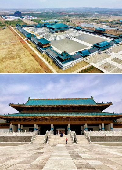 A scenic view of Ordos Shierlianchengchengzhi