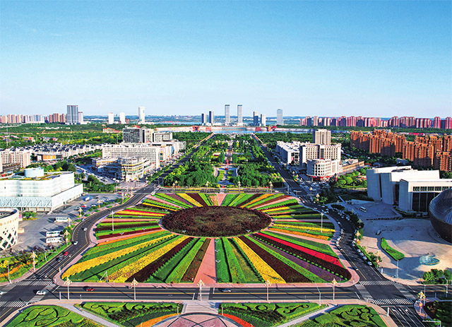 A scenic view of Ordos Shierlianchengchengzhi