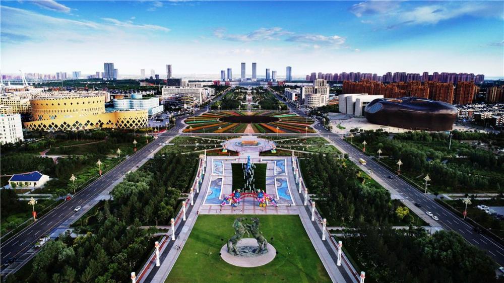 A scenic view of Ordos Shierlianchengchengzhi