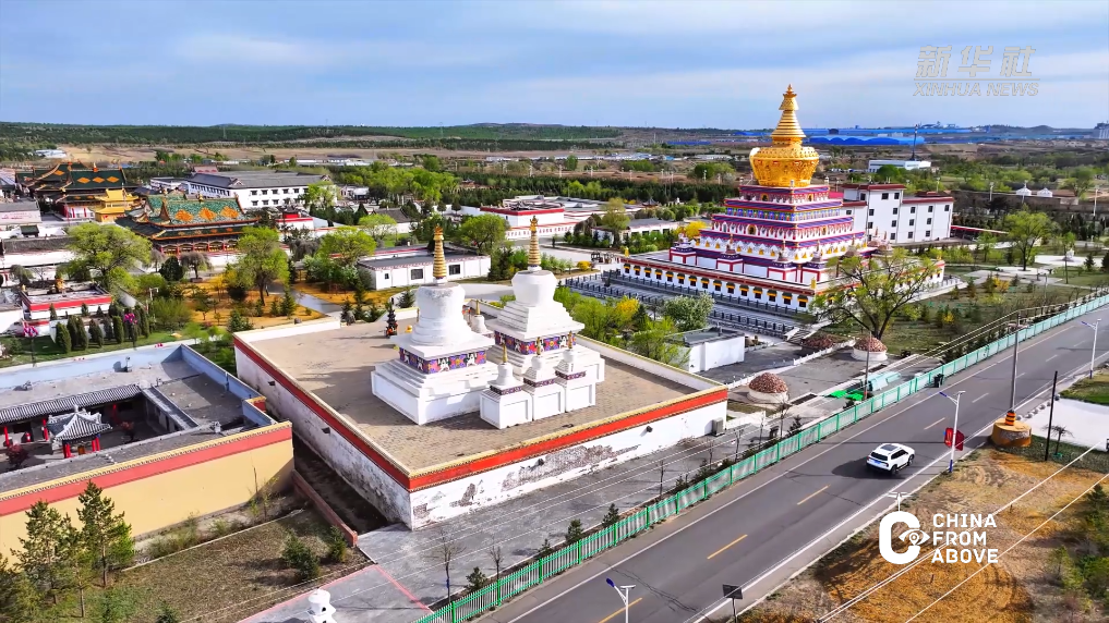 A scenic view of Ordos Zhungeerzhao
