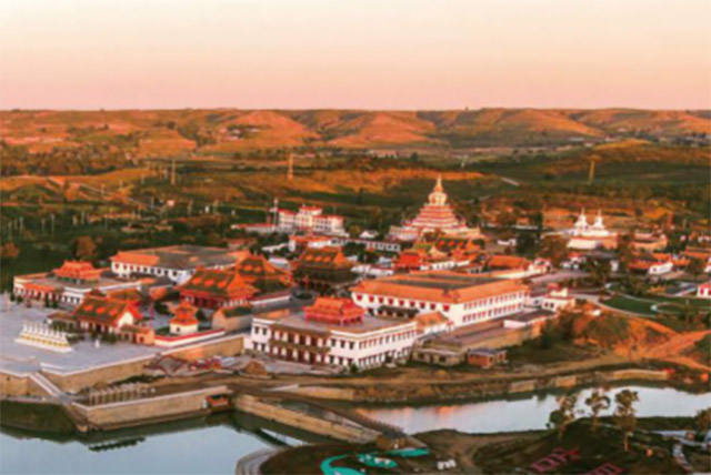 A scenic view of Ordos Zhungeerzhao