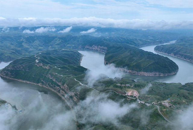 A scenic view of Ordos Zhungeerzhao