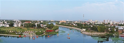 A scenic view of Pingdingshan Fuchengyizhi