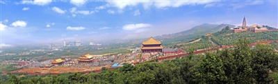A scenic view of Pingdingshan Fuchengyizhi