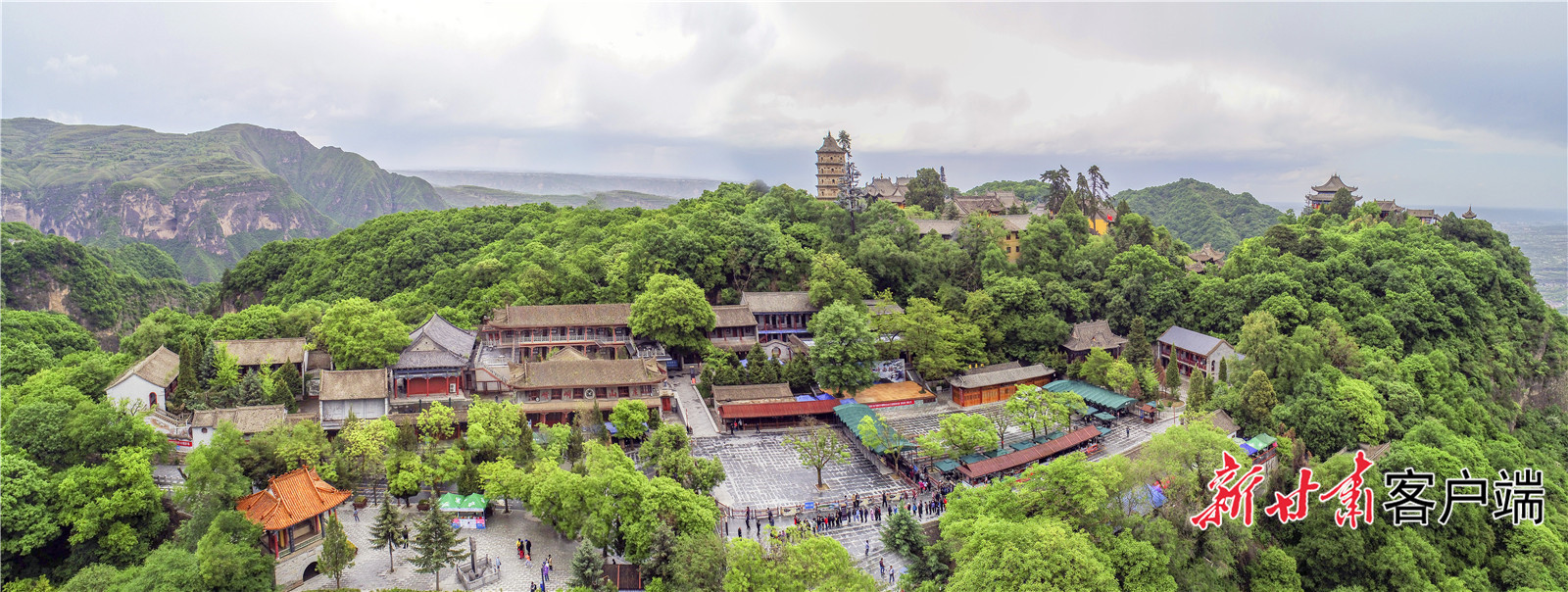A scenic view of Pingliang Kongtongshan Gujianzhuqun