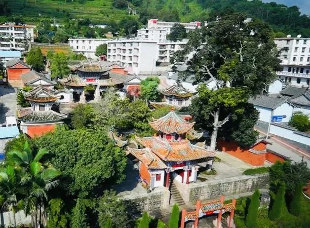 A scenic view of Puer Jingdong Wenmiao