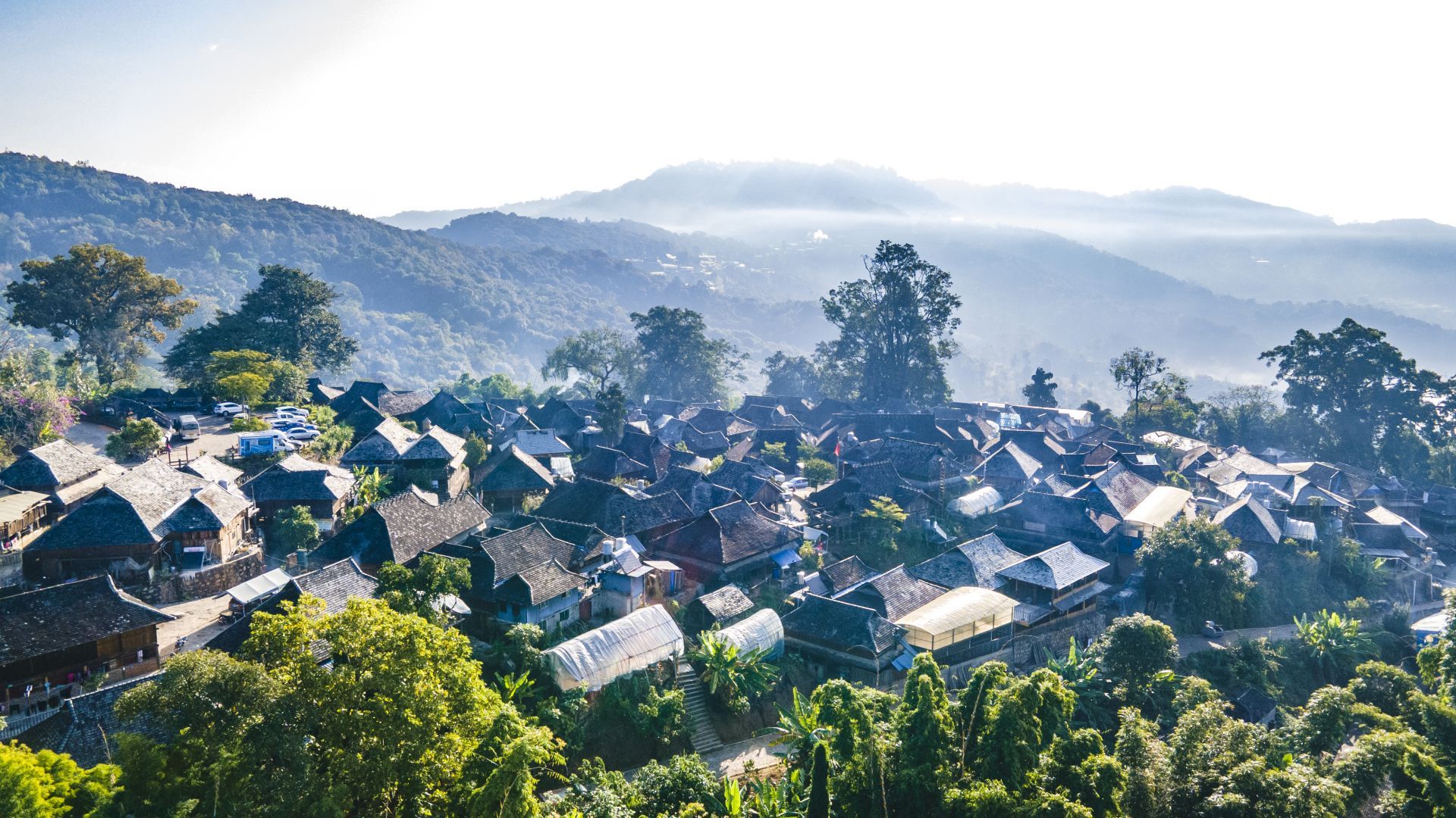 A scenic view of Puer Jingmai Guchayuan