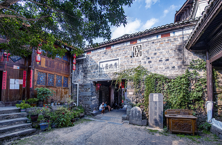 A scenic view of Qiandongnan Jiuzhou Gujianzhuqun
