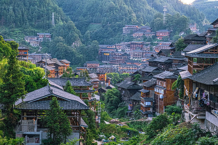 A scenic view of Qiandongnan Yanmen Zhangguansi Cheng