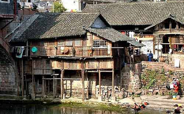 A scenic view of Qiandongnan Zaie Gulou