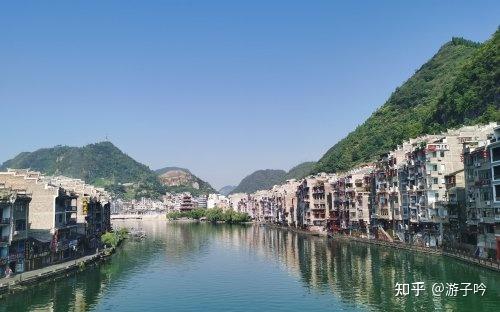 A scenic view of Qiandongnan Zhenyuan Chengqiang