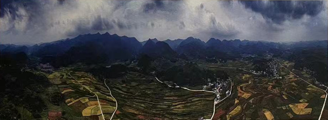 A scenic view of Qianxinan Xingyi Wantun Muqun