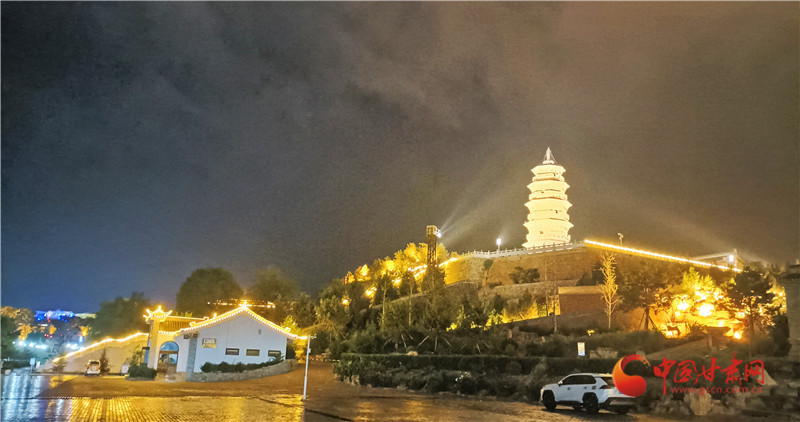 A scenic view of Qingyang Huanxian Ta