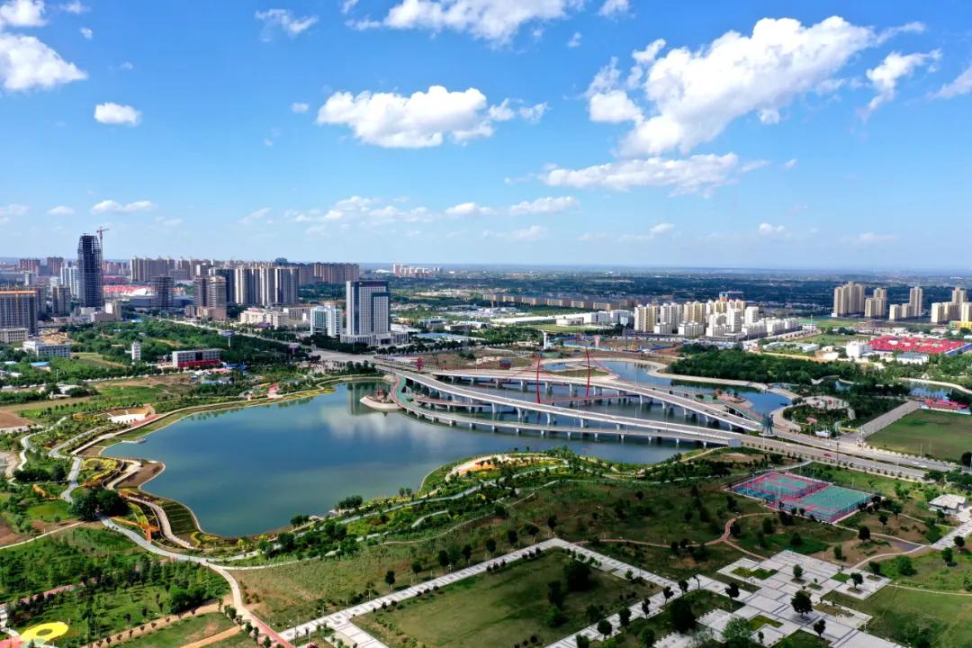 A scenic view of Qingyang Huanxian Ta