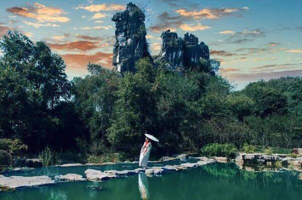 A scenic view of Qingyang Luochuan Zhaoshi Shifang