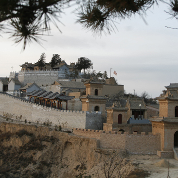 A scenic view of Qingyang Xinglongshan Gujianzhuqun