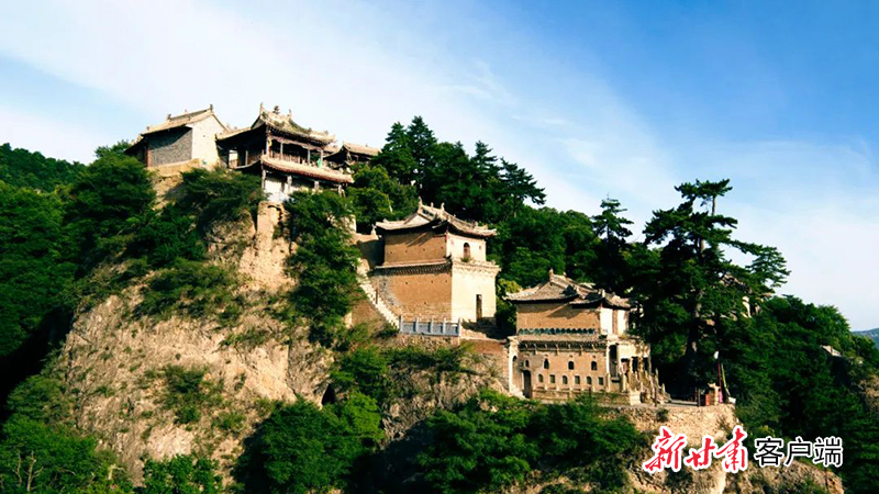 A scenic view of Qingyang Xinglongshan Gujianzhuqun
