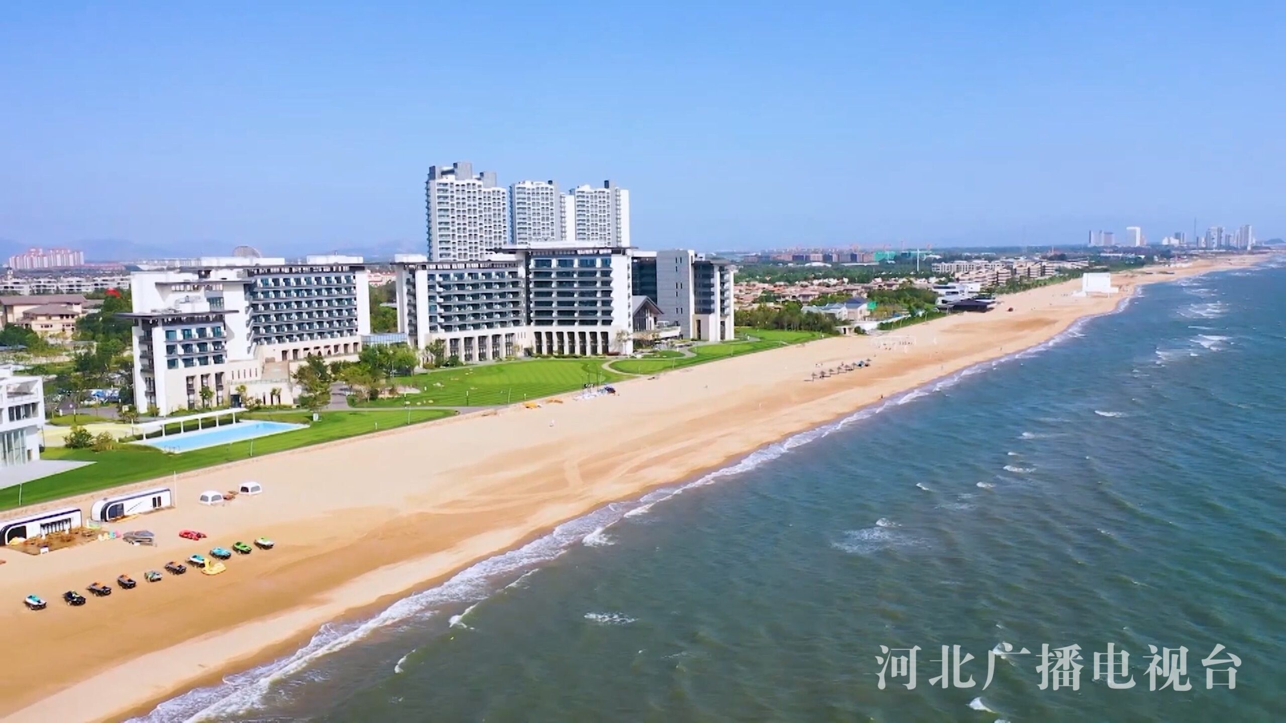 A scenic view of Qinhuangdao Beidaihe Modern Architecture