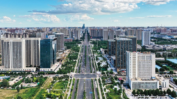 A scenic view of Qinhuangdao Beidaihe Modern Architecture
