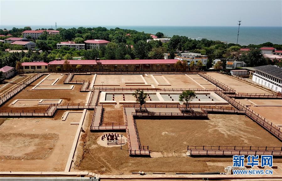 A scenic view of Qinhuangdao Beidaihe Qin Imperial Palace Site