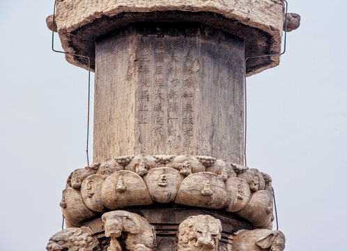 A scenic view of Qinhuangdao Dafo Ding Zunsheng Dharani Sutra Pillar