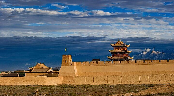A scenic view of Qinhuangdao Great Wall Jiumentou
