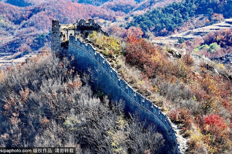 A scenic view of Qinhuangdao Great Wall Shanhaiguan