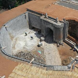 A scenic view of Qinhuangdao Yongpingfu City Wall