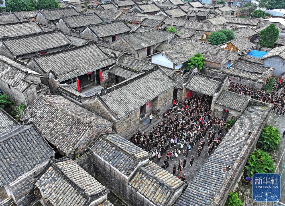 A scenic view of Qinzhou Dalucun Gujianzhuqun