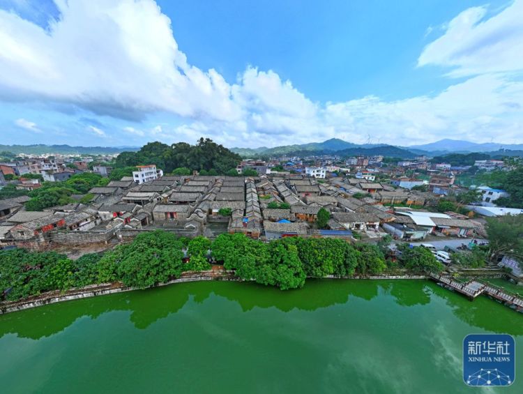 A scenic view of Qinzhou Dalucun Gujianzhuqun