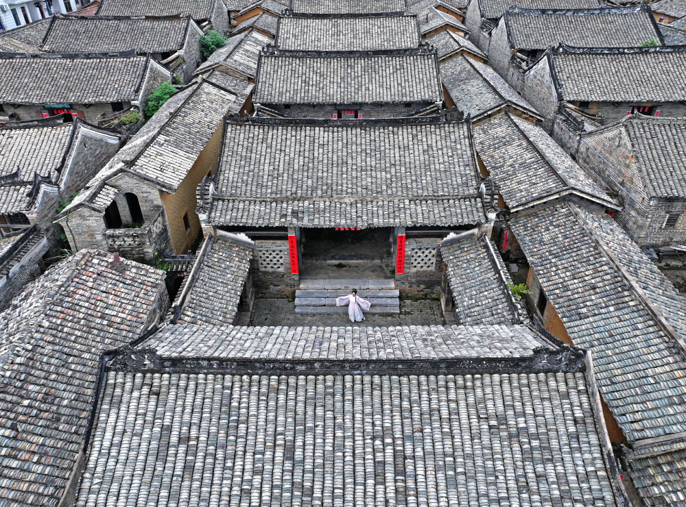 A scenic view of Qinzhou Dalucun Gujianzhuqun