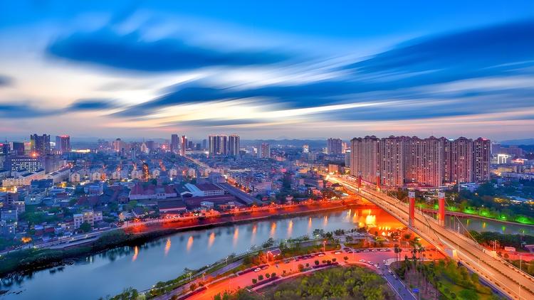 A scenic view of Qinzhou Yuezhou Gucheng