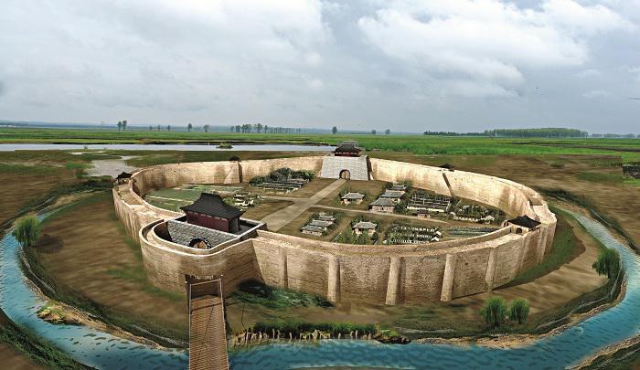 A scenic view of Qiqihar Puyulu Gucheng Yizhi