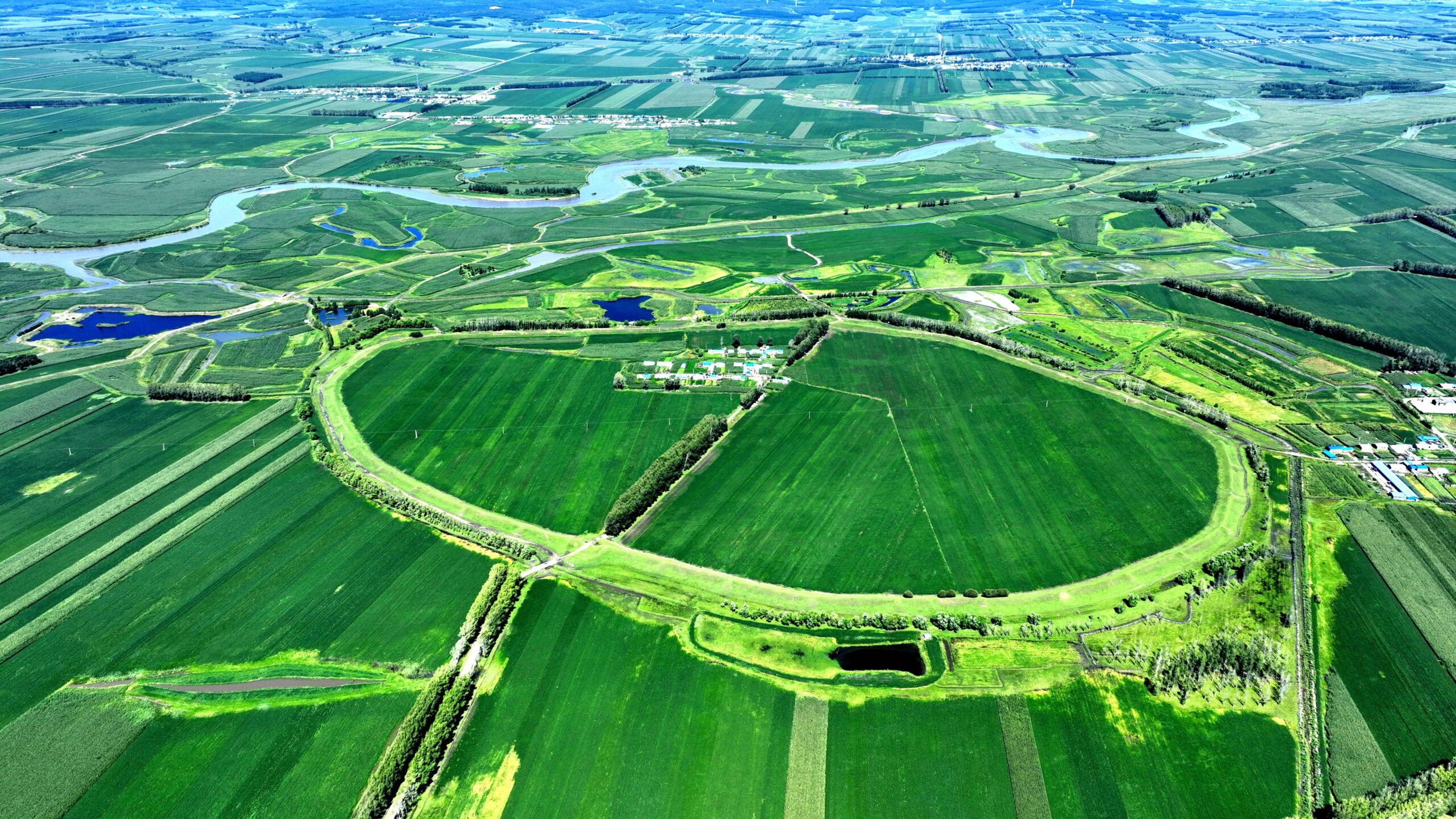 A scenic view of Qiqihar Puyulu Gucheng Yizhi