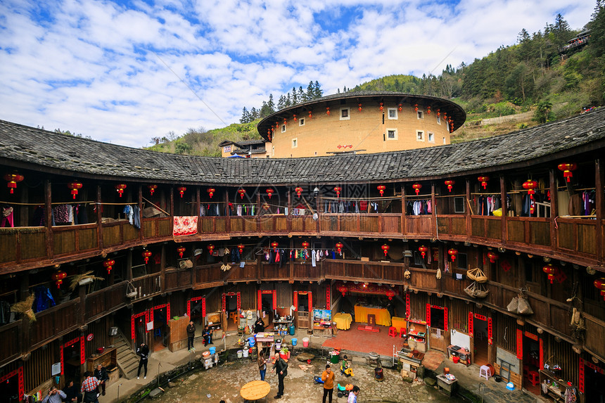 A scenic view of Quanzhou Anxi Tulou