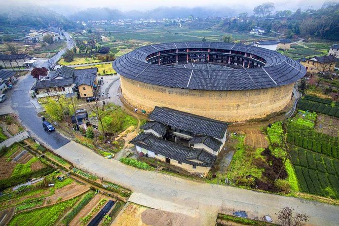 A scenic view of Quanzhou Anxi Tulou